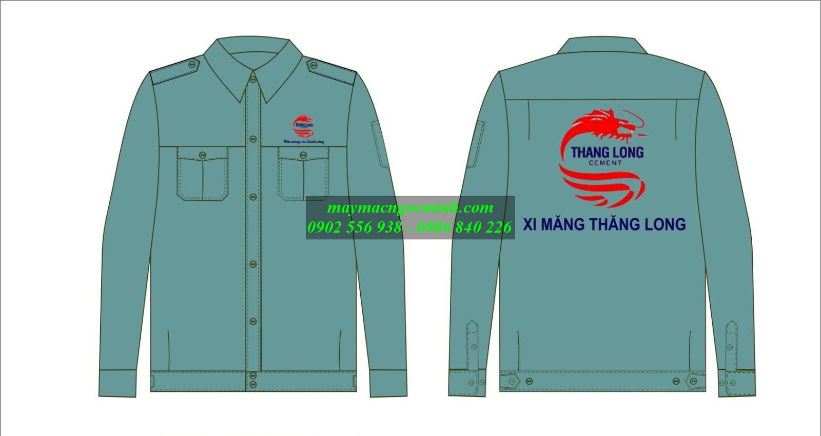 Mẫu thiết kế áo bảo hộ lao động